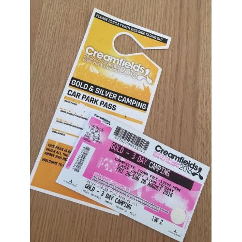 3 Day GOLD Camping Creamfields