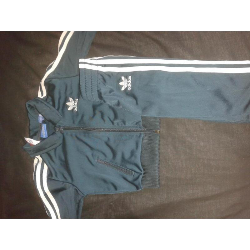 Green baby adidas tracksuit