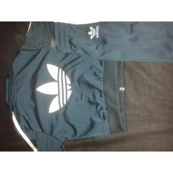 Green baby adidas tracksuit