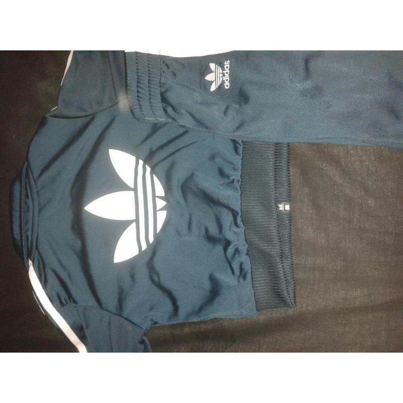 Green baby adidas tracksuit