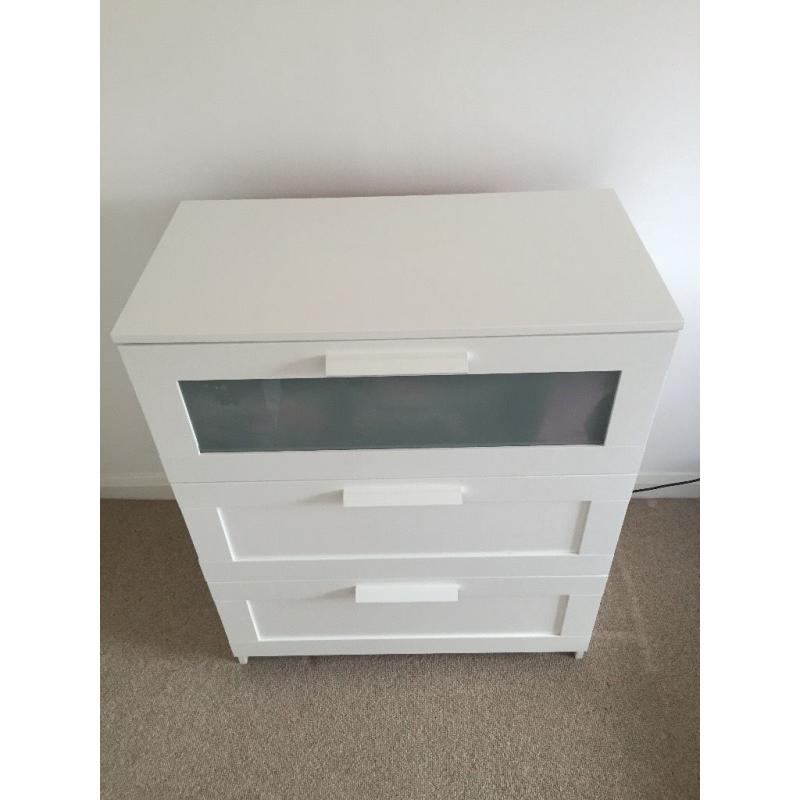 Ikea white chest of drawers excellent condition