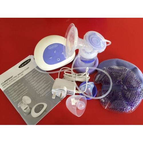 Lansinoh Electric Breast Pump Complete*ONLY USED FOR A WEEK* & Lansinoh Therapearl 3in1 Packs