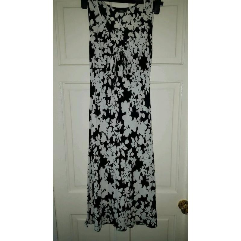 M&S black & White Dress