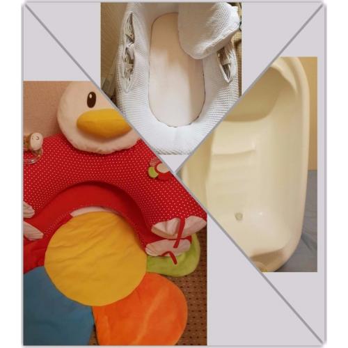 Full Set Palm/ Wicker Moses Basket+Bath For New Born Newborn Baby +blossom farm