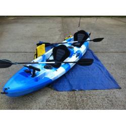 Brand new double fishing kayak, sea, river lots of colours left