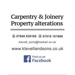Carpentry & joinery Property alterations