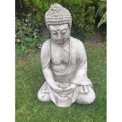 Stone Buddha garden ornament great detail