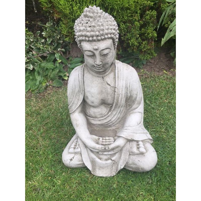 Stone Buddha garden ornament great detail
