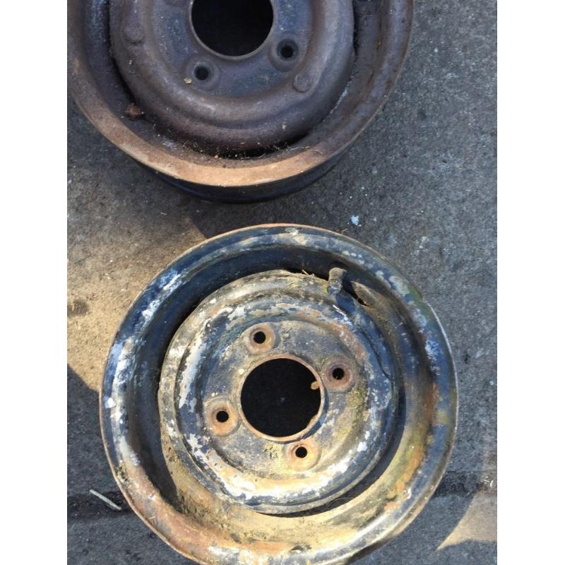 Two Original 10" mini rims