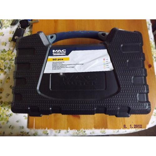 A 50 PIECE MACALLISTER TOOL SET NEW COMPLETE WITH BOX