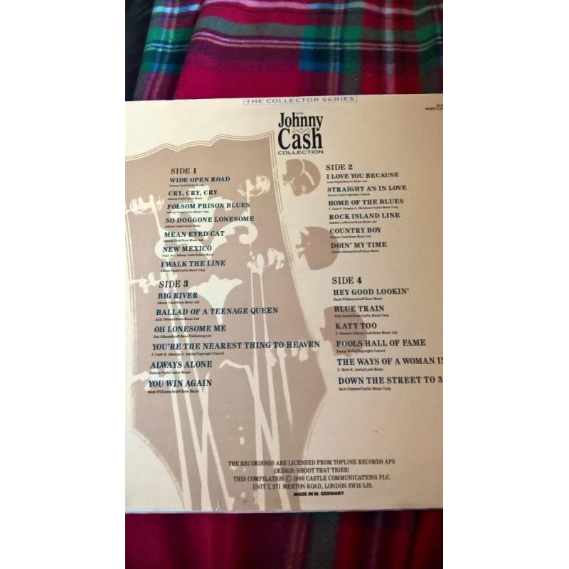 Johnny Cash double gatefold vinyl album..