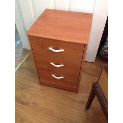3 Drawer Bedside Unit - MUST GO