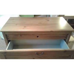 2 drawer chest with hidden drawer