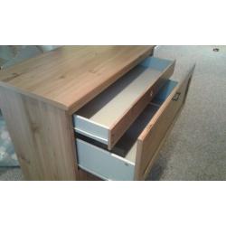 2 drawer chest with hidden drawer