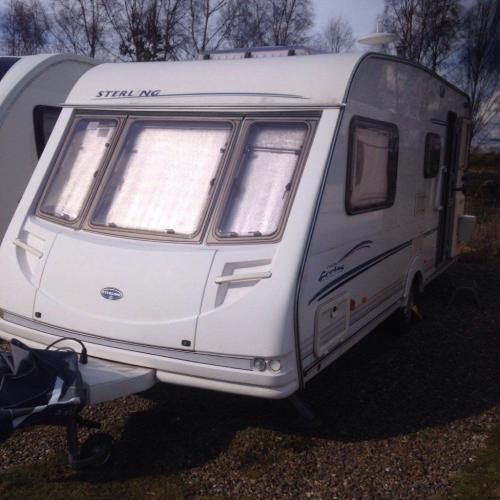 2002 STIRLING ECCLES MOONSTONE 4 BERTH CARAVAN FOR SALE