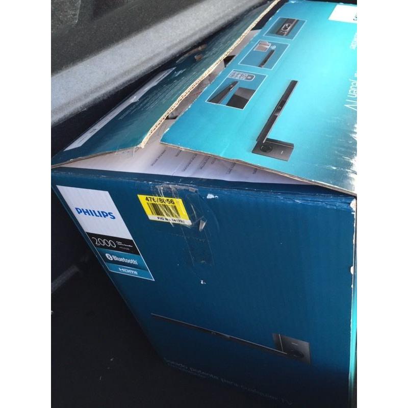 Brand new Philips sound bar with woofer bought yesterday