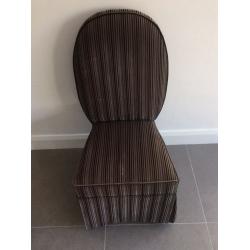 Plush striped chair