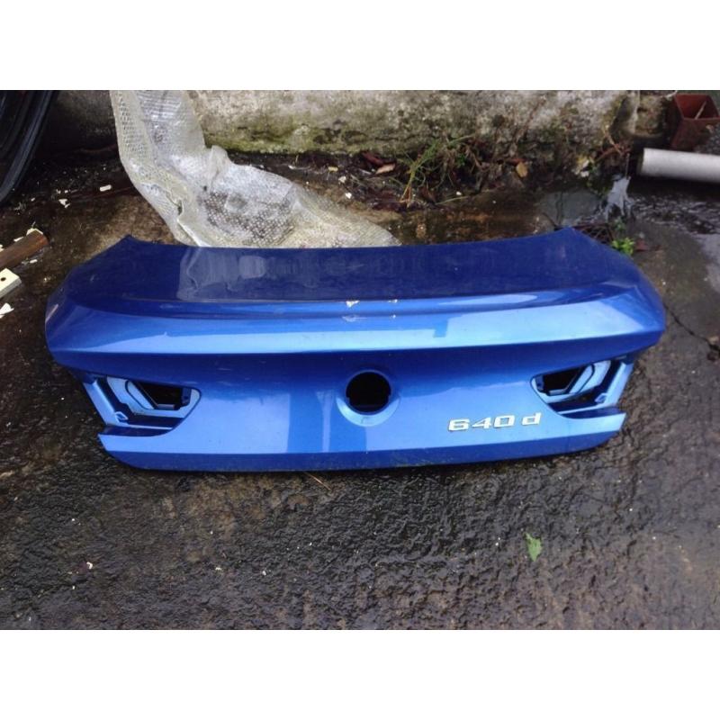 BMW 6 SERIES F12 F13 BOOT LID COUPE EXCELLENT CONDITION BREAKING 1 3 5 6 7 SERIES