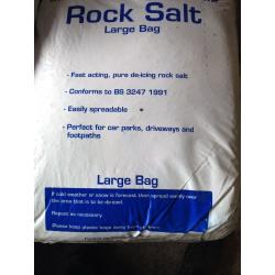 25kg de-icing Rock Salt (Brown) Pre winter sale. 10 bags or more per order.
