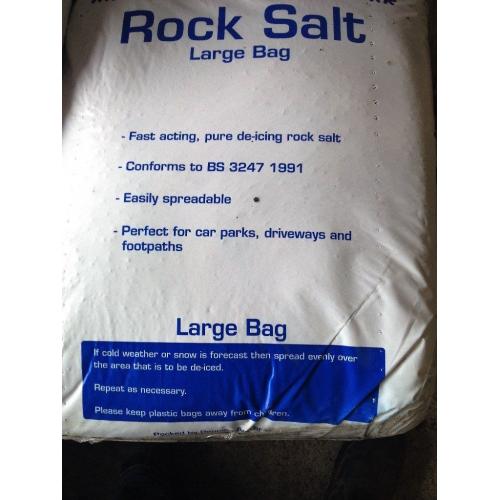 25kg de-icing Rock Salt (Brown) Pre winter sale. 10 bags or more per order.