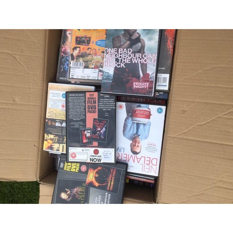 Over 150 DVDs