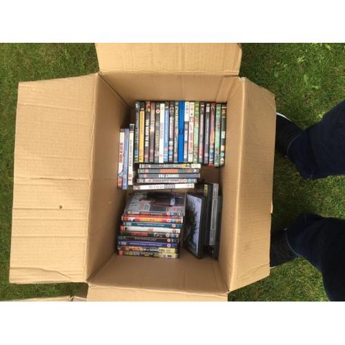 Over 150 DVDs