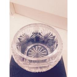 Tyrone crystal round vase