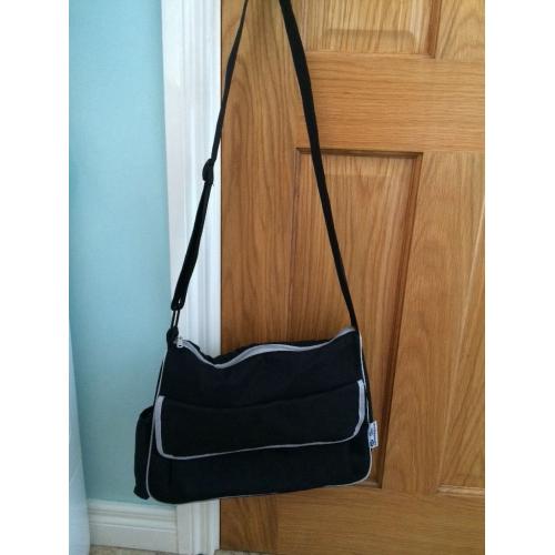 Black Boots baby change bag.