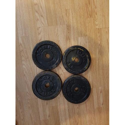 York 4x5kg plates