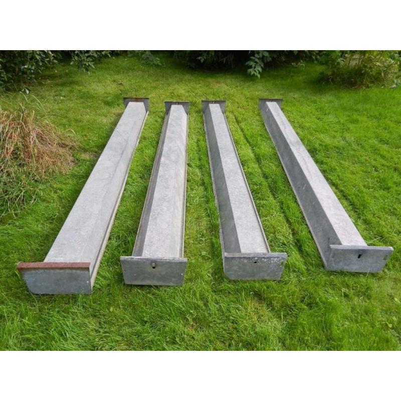 GALVANISED SHEEP TROUGH - 9ft