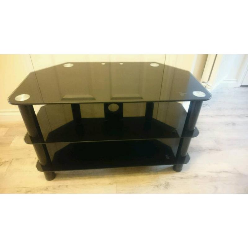 Black Glass TV stand