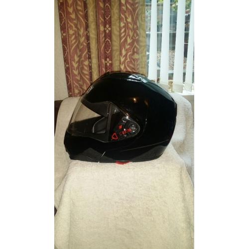 Brand new Gloss Black flip helmet made by AVG
