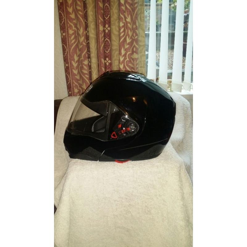 Brand new Gloss Black flip helmet made by AVG