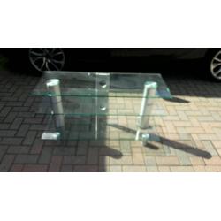 Glass TV stand
