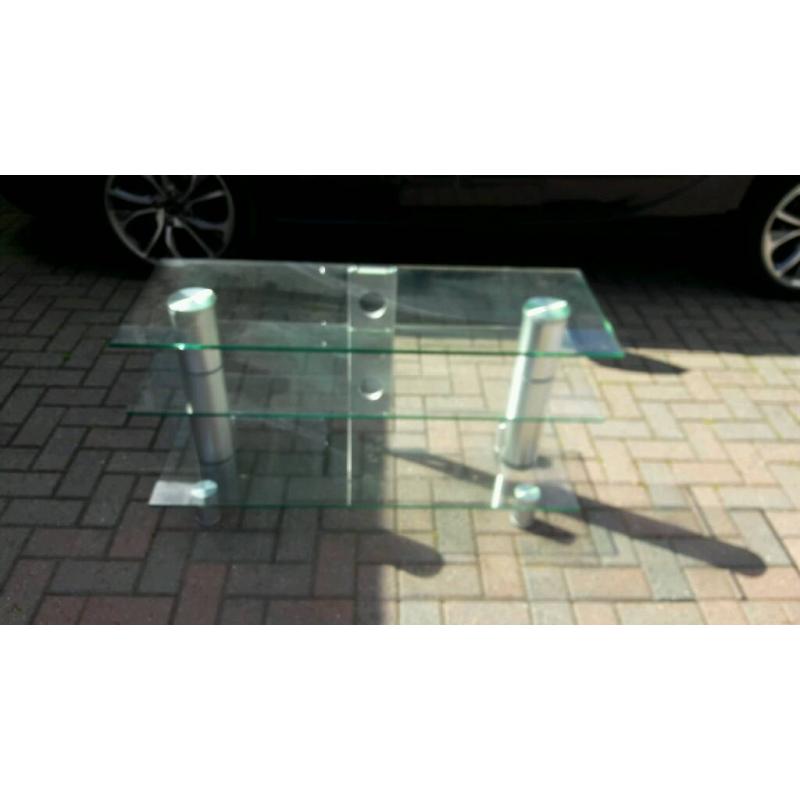 Glass TV stand
