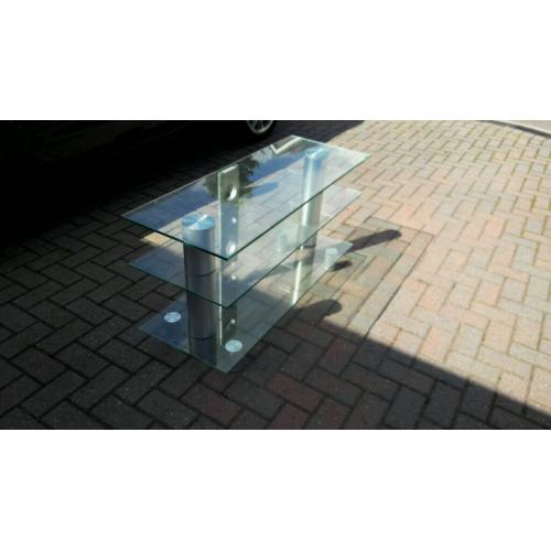 Glass TV stand