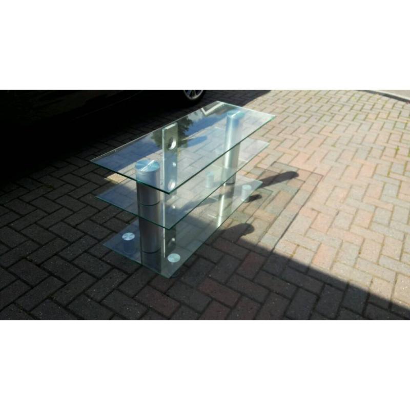 Glass TV stand
