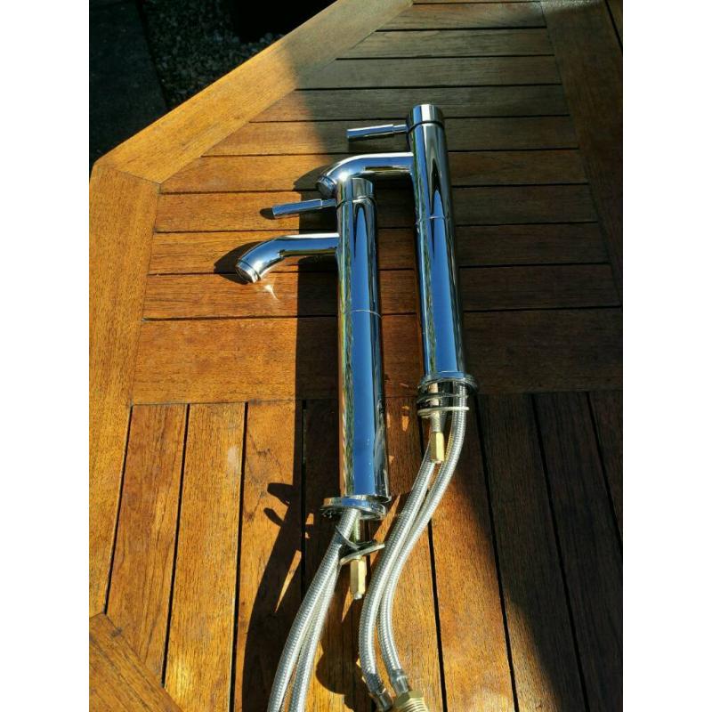 Taps, uprisers, chrome