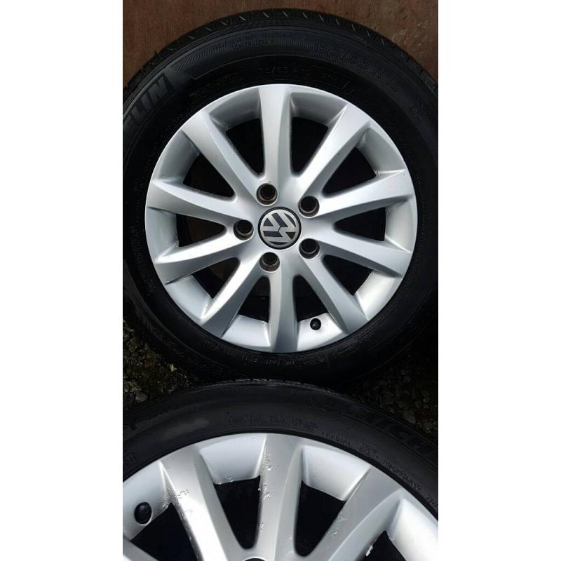 Vw golf 15inch alloys with matching Michelin tyres