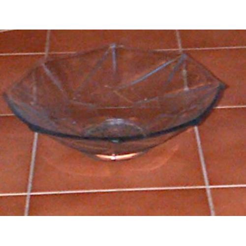 Glass fruit bowl