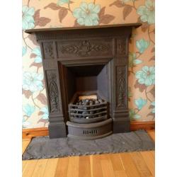 Cast iron fire place 100+ yr old