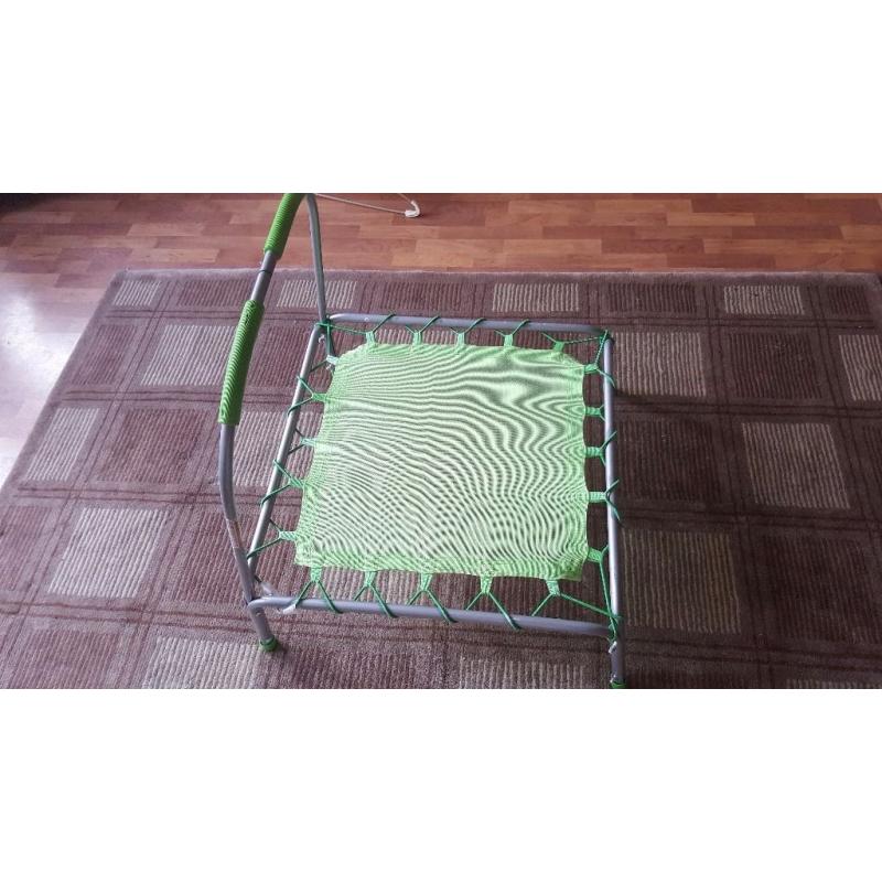 Green toddler trampoline