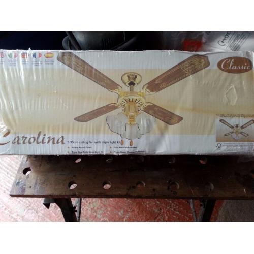 Ceiling Fan with Lights, Brand New