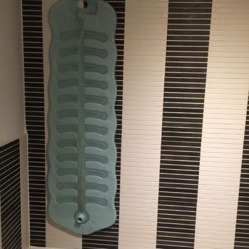 Bubble bath mat used