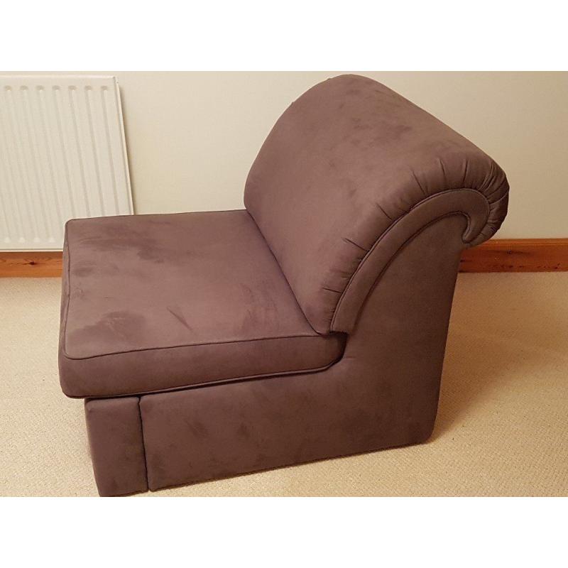 Guest Bed, Single - Folds to Smart Seat - John Lewis - Brown - Excellent Condition.