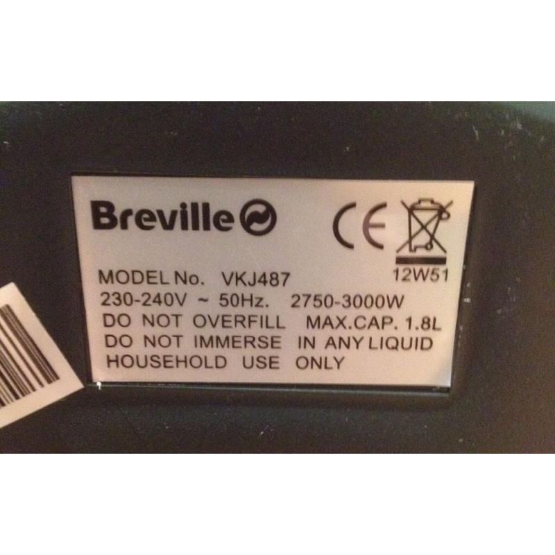 Breville VKJ487 1.8L Cream Kettle.