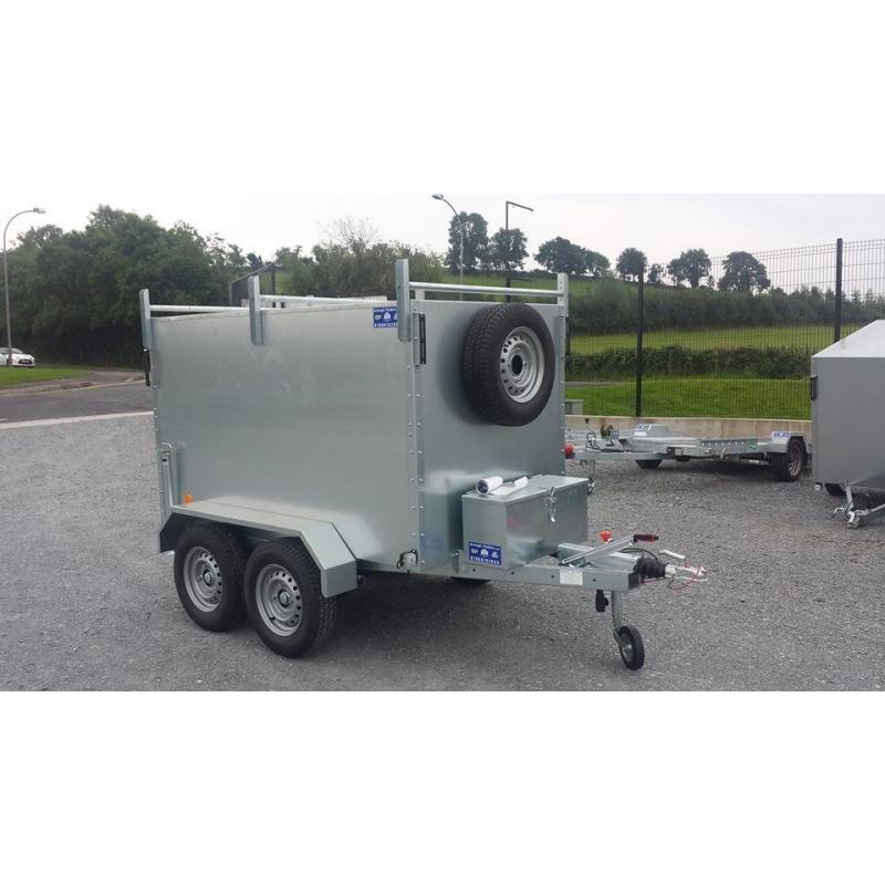 TWIN WHEEL BOX TRAILER 7x4x4 WITH BRAKES