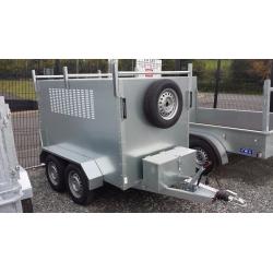 TWIN WHEEL BOX TRAILER 7x4x4 WITH BRAKES