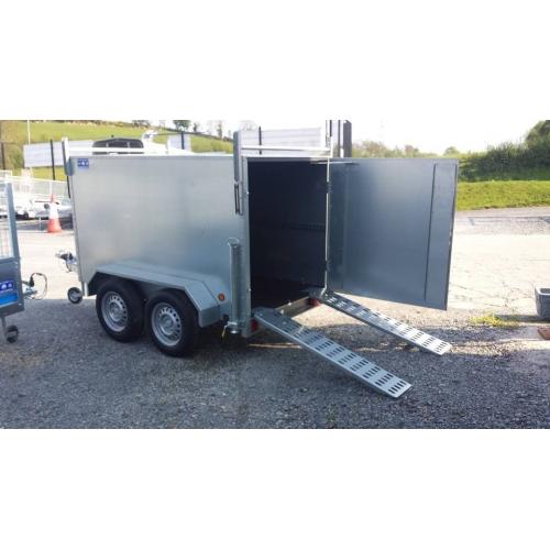 TWIN WHEEL BOX TRAILER 7x4x4 WITH BRAKES
