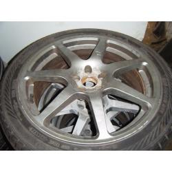 3 SETS OF ALLOYS,ASTRA GSI TURBO,HONDA CIVIC VTI EK9 ETC FANBLADES AND SUBARU IMPREZA INOVITE ALLOYS